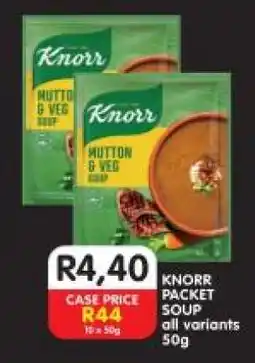 Shoprite KNORR PACKET SOUP all variants 50g offer