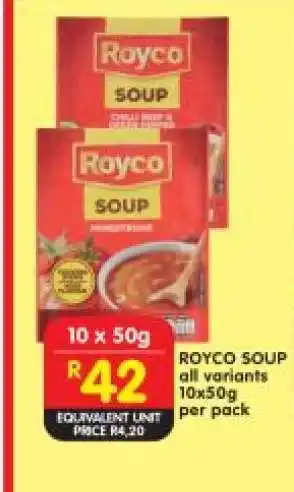 Shoprite Royco Soup offer