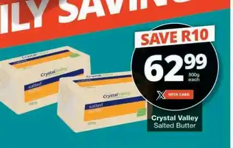 Checkers CRYSTAL VALLEY SALTED BUTTER offer