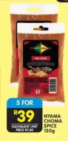 Shoprite NYAMA CHOMA SPICE 150g offer