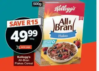 Checkers Kellogg's All Bran Flakes Cereal offer