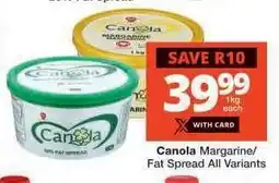 Checkers Canola Margarine/Fat Spread offer