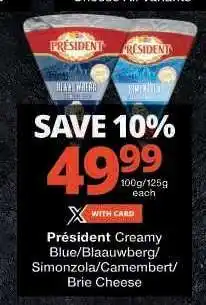 Checkers Président Cheese offer