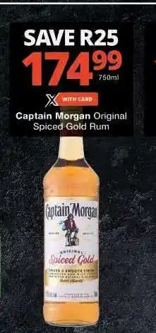 Checkers Captain Morgan Original Spiced Gold Rum offer
