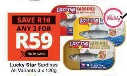 Checkers LUCKY STAR SARDINES offer