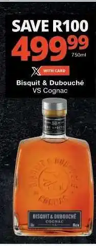 Checkers Bisquit & Dubouche VS Cognac offer