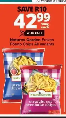 Checkers Natures Garden Frozen Potato Chips offer