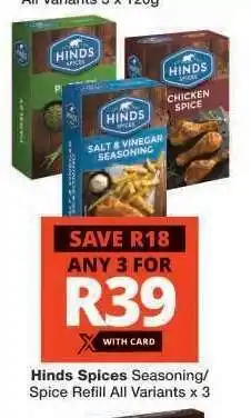 Checkers Hinds Spices offer