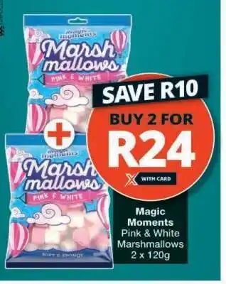Checkers Magic Moments Pink & White Marshmallows offer