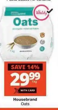 Checkers Housebrand Oats offer
