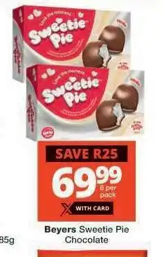Checkers Beyers Sweetie Pie Chocolate offer