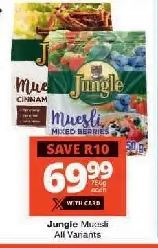 Checkers Jungle Muesli offer