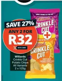 Checkers Willards Crinkle Cut Potato Chips offer