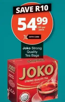 Checkers Joko Strong Quality Tea Bags offer