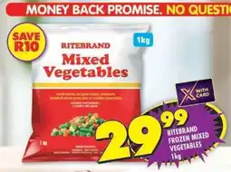 Shoprite RITEBRAND FROZEN MIXED VEGETABLES 1kg offer