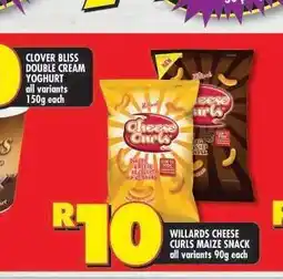 Shoprite WILLARDS CHEESE CURLS MAIZE SNACK offer