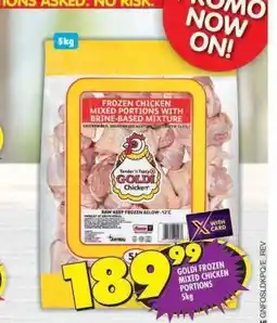 Shoprite GOLDI FROZEN MIXED CHICKEN PORTIONS 5kg offer