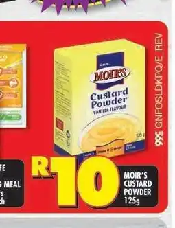 Shoprite MOIR'S CUSTARD POWDER 125g offer