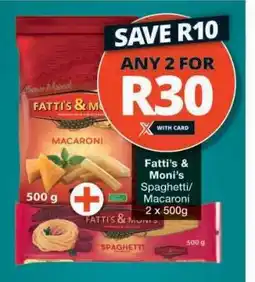 Checkers Fatti's & Moni's Spaghetti/Macaroni offer