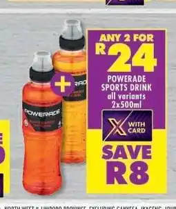 Shoprite POWERADE SPORTS DRINK offer