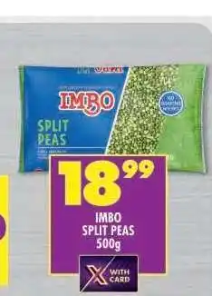 Shoprite IMBO SPLIT PEAS 500g offer