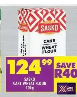 Shoprite Sasko Cake Wheat Flour 10kg offer