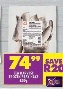 Shoprite SEA HARVEST FROZEN BABY HAKE 800g offer