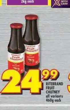 Shoprite Ritebrand Fruit Chutney offer
