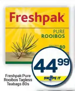 Pick n Pay Hypermarket Freshpak Pure Rooibos Tagless Teabags 80s offer