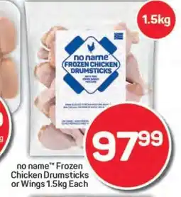 Pick n Pay Hypermarket no name Frozen Chicken Drumsticks or Wings offer