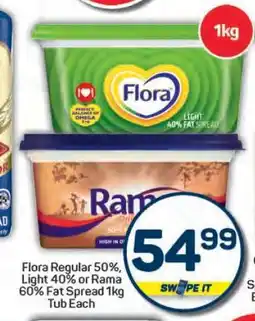 Pick n Pay Hypermarket Flora or Rama Fat Spread 1kg offer