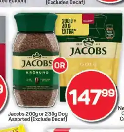 Pick n Pay Hypermarket Jacobs 200g or 230g Doy Assorted offer