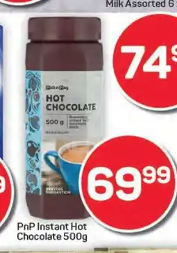 Pick n Pay Hypermarket PnP Instant Hot Chocolate 500g offer