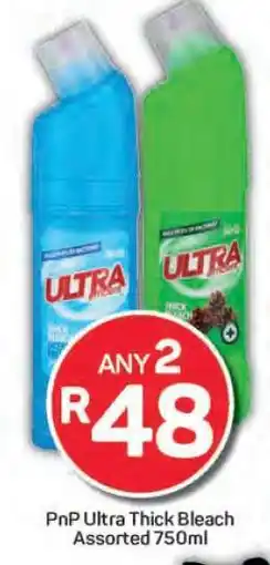 Pick n Pay Hypermarket PnP Ultra Thick Bleach Assorted 750ml offer
