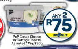 Pick n Pay Hypermarket PnP Cream Cheese or Cottage Cheese offer