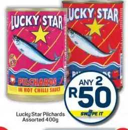 Pick n Pay Hypermarket Lucky Star Pilchards Assorted-400g offer