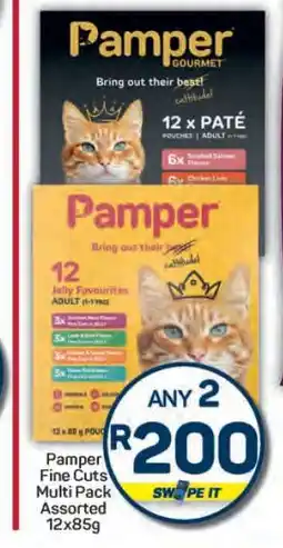 Pick n Pay Hypermarket Pamper Fine Cuts Multi Pack Assorted 12x85g offer