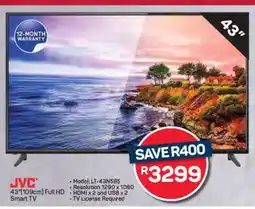 Pick n Pay Hypermarket JVC 43 (109cm) Full HD Smart TV offer