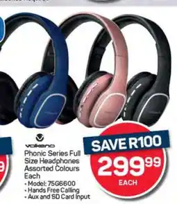 Pick n Pay Hypermarket Phonic Series Full Size Headphones offer