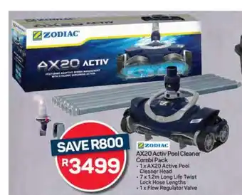 Pick n Pay Hypermarket Zodiac AX20 Activ Pool Cleaner Combi Pack offer
