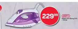 Pick n Pay Hypermarket DEFY Steam and Spray Iron offer