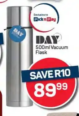 Pick n Pay Hypermarket DAY 500ml Vacuum Flask offer