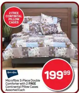 Pick n Pay Hypermarket Microfibre 3-Piece Double Comforter offer