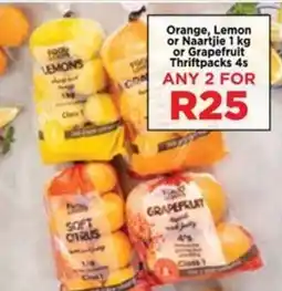 Food Lover's Market Orange, Lemon or Naartjie or Grapefruit Thriftpacks offer