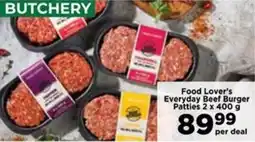Food Lover's Market Food Lover's Everyday Beef Burger Patties offer