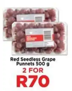 Food Lover's Market Red Seedless Grape Punnets offer