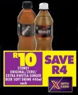 Shoprite Stoney original/zero/ extra kwetsa ginger beer soft drink offer