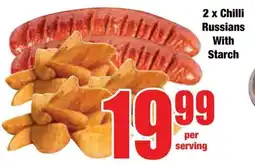 Boxer Superstores Chilli Russians With Starch offer