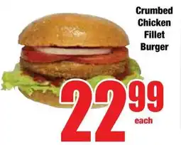 Boxer Superstores Crumbed Chicken Fillet Burger offer