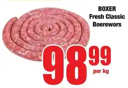 Boxer Superstores BOXER Fresh Classic Boerewors offer